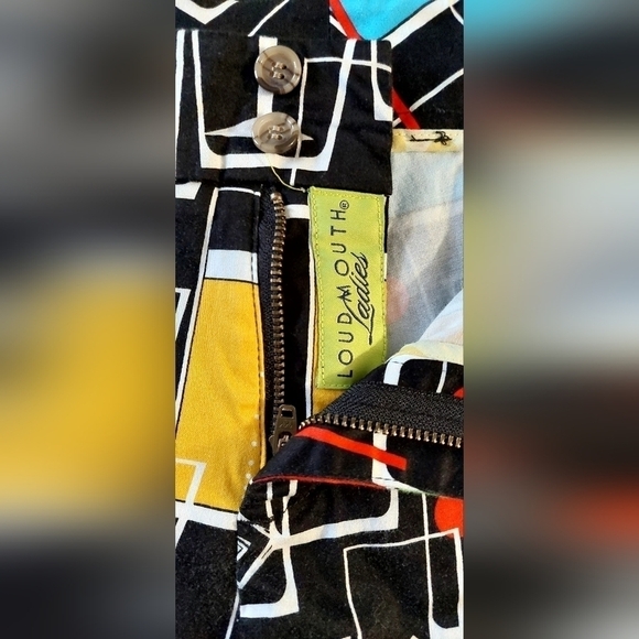 Loudmouth Ladies Bermuda Shorts Size 16 Cocktail Pattern - Picture 6 of 6